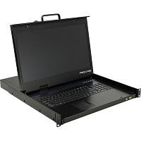 картинка procase e1901hd консоль однорельсовая , 1 порт, lcd 19'', single rail console, lcd d-sub, usb, разрешение 1920*1080 от магазина Tovar-RF.ru