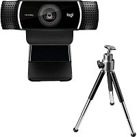 картинка 960-001088/960-001089 logitech webcam c922 pro stream  {usb 2.0, 1920*1080, 2mpix foto, mic, black} от магазина Tovar-RF.ru