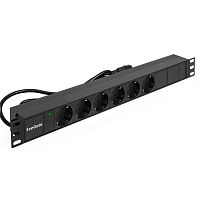 картинка exegate ex280829rus блок розеток exegate serverpro pdu-19h604 al-6s-c14-2.5, 19",1u,алюм, 6schuko, кабель с c14 2.5м от магазина Tovar-RF.ru