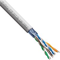 картинка exegate ex300623rus кабель exegate futp4-c5e-cca-s26-in-pvc-gy-305 ftp 4 пары кат.5e cca, 0.41мм (26awg), экран, 305м, серый, pvc от магазина Tovar-RF.ru