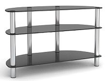 картинка Стойка для TV MD 402 slim/хром/дымч от магазина Tovar-RF.ru