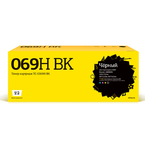картинка t2 cartridge 069h bk/5098c002a картридж tc-c069h bk для canon i-sensys lbp673cdw/mf752cdw/mf754cdw (7600 стр.) черный, с чипом магазин Tovar-RF.ru являющийся официальным дистрибьютором в России картинка t2 cartridge 069h bk/5098c002a картридж tc-c069h bk для canon i-sensys lbp673cdw/mf752cdw/mf754cdw (7600 стр.) черный, с чипом от магазина Tovar-RF.ru