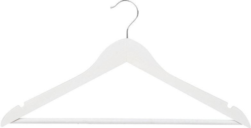 картинка Вешалка РЫЖИЙ КОТ Вешалка деревянная с перекладиной, цвет белый (311388) магазин Tovar-RF.ru являющийся официальным дистрибьютором в России картинка Вешалка РЫЖИЙ КОТ Вешалка деревянная с перекладиной, цвет белый (311388) от магазина Tovar-RF.ru