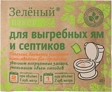 картинка Средство для септиков ДОКТОР РОБИК Зеленый пакет для выгребных ям и септиков от магазина Tovar-RF.ru