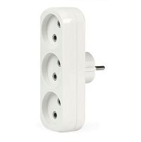 картинка разветвитель SMARTBUY (SBE-10-A02-3) 3 гнезда без заземления плоский 10А 250B от магазина Tovar-RF.ru