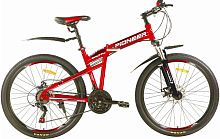 картинка велосипед pioneer shuttle 26"/17" red-black-whiteот магазина Tovar-RF.ru