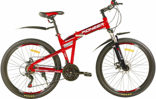 картинка велосипед pioneer shuttle 26"/17" red-black-whiteот магазина Tovar-RF.ru