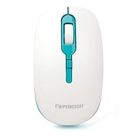 картинка гарнизон мышь беспров. gmw-460-2, бело-бирюзовый, 1000 dpi, 2 кн.+ колесо-кнопка от магазина Tovar-RF.ru