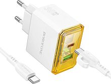 картинка сзу borofone (6941991110696) bas32a 1usb+1type-c 3.0a qc3.0 pd 30w white от магазина Tovar-RF.ru