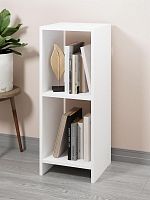 картинка Стеллаж МЕБЕЛЬ-КОМПЛЕКС КВАДРО Стеллаж 300 Белый/МК (1 кор.) от магазина Tovar-RF.ru