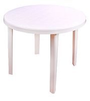 картинка Мебель из пластика АЛЬТЕРНАТИВА М2664 стол 900х900х750мм круглый (белый) от магазина Tovar-RF.ru