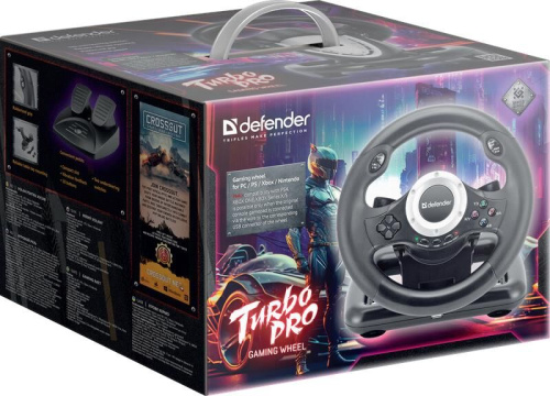 картинка игровой руль defender (64291) turbo pro pc/ps3/ps4/xbox магазин Tovar-RF.ru являющийся официальным дистрибьютором в России картинка игровой руль defender (64291) turbo pro pc/ps3/ps4/xbox от магазина Tovar-RF.ru