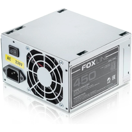 картинка Блок питания Foxline FZ450 450W, ATX, NOPFC, 80FAN, 2xSATA, 2xPATA, 1xFDD, 24+4 магазин Tovar-RF.ru являющийся официальным дистрибьютором в России картинка Блок питания Foxline FZ450 450W, ATX, NOPFC, 80FAN, 2xSATA, 2xPATA, 1xFDD, 24+4 от магазина Tovar-RF.ru