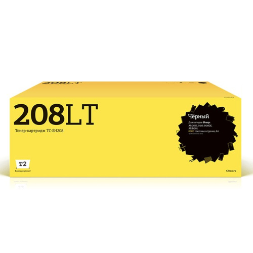 картинка t2 ar-208t/lt тонер-картридж tc-sh208 для sharp ar-203e/5420/5420qe/ar-m201, черный, 8000 стр. магазин Tovar-RF.ru являющийся официальным дистрибьютором в России картинка t2 ar-208t/lt тонер-картридж tc-sh208 для sharp ar-203e/5420/5420qe/ar-m201, черный, 8000 стр. от магазина Tovar-RF.ru