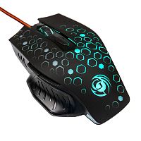 картинка мышь mgk-11u dialog gan-kata - игровая, 6 кнопок + ролик , 7-ми цветная подсветка, usb, черная от магазина Tovar-RF.ru
