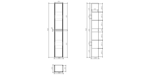 картинка Пенал SLIM, 30 см, подвесной/напольный, универсальный, 2 дверцы, 4 стеклянные полки, белый глянец / дуб кантри магазин Tovar-RF.ru являющийся официальным дистрибьютором в России фото 9 картинка Пенал SLIM, 30 см, подвесной/напольный, универсальный, 2 дверцы, 4 стеклянные полки, белый глянец / дуб кантри от магазина Tovar-RF.ru фото 9
