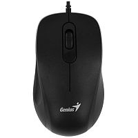 картинка мышь проводная genius dx-101, black, usb, разрешение 1200 dpi. цвет: черный от магазина Tovar-RF.ru