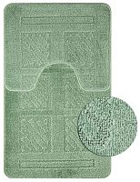 картинка Коврики для ванной САНАКС 00285 CLASSIC UNI КВАДРАТЫ Коврик в ванную двойной ФИСТАШКОВЫЙ 55х90 +45х55 см 100% полиэстер от магазина Tovar-RF.ru
