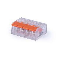 картинка Cabeus MX-414 Клемма соединительная универсальная 4-х проводная с рычагом 0,14-2,5/4,0 (10шт) от магазина Tovar-RF.ru