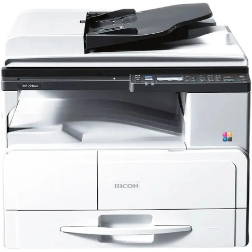 картинка ricoh mp 2014ad (912356) 417378n {мфу, a3, 256мб, 20стр/мин, дуплекс, gdi, ardf50, в комплекте тонер (4000стр), девелопер, инструкция, запуск инженером асц магазин Tovar-RF.ru являющийся официальным дистрибьютором в России картинка ricoh mp 2014ad (912356) 417378n {мфу, a3, 256мб, 20стр/мин, дуплекс, gdi, ardf50, в комплекте тонер (4000стр), девелопер, инструкция, запуск инженером асц от магазина Tovar-RF.ru