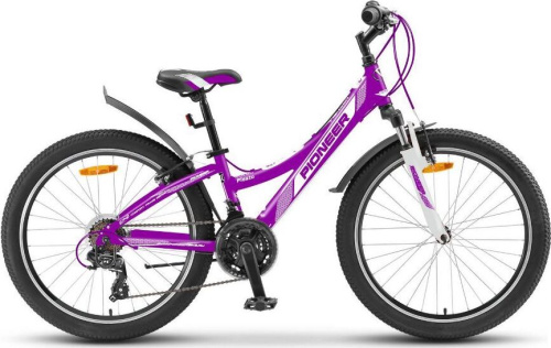 картинка велосипед pioneer fiesta 24"/13" violet-whiteот магазина Tovar-RF.ru