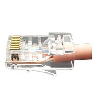 картинка hyperline plez-8p8c-u-c6 разъем легкой оконцовки rj-45 (8p8c) под витую пару, категория 6 (50 µ"/ 50 микродюймов), универсальный (для одножильного и многожильного кабеля) (1 шт.) от магазина Tovar-RF.ru