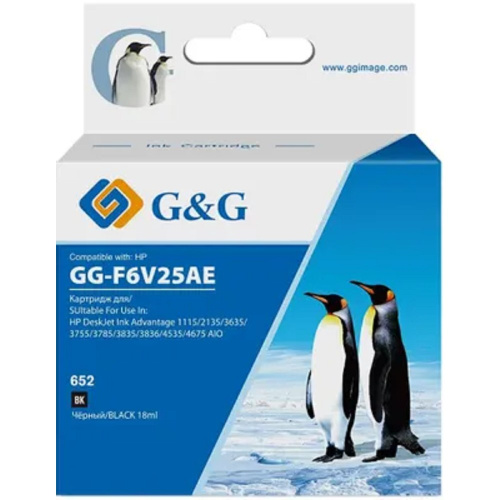 картинка картридж струйный g&g gg-f6v25ae 652 черный (18мл) для hp ia 1115/2135/3635/4535/3835/4675 магазин Tovar-RF.ru являющийся официальным дистрибьютором в России картинка картридж струйный g&g gg-f6v25ae 652 черный (18мл) для hp ia 1115/2135/3635/4535/3835/4675 от магазина Tovar-RF.ru