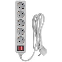 картинка pc pet сетевой фильтр ap01006-1.8-g 1.8м (5 розеток, euro, euro/rus), серый {619889} от магазина Tovar-RF.ru