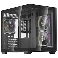 картинка powercase корпус vision micro m5b, curved glass, type-c, 3x 120mm argb pwm fan, чёрный, matx  (cvmm5b-a3) от магазина Tovar-RF.ru