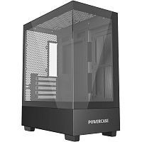 картинка powercase vision micro m, tempered glass, чёрный, matx  (cvmmb-l0)  от магазина Tovar-RF.ru