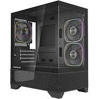 картинка powercase корпус vision micro m4b, tempered glass, type-c, 3x 120mm argb pwm fan, чёрный, matx  (cvmm4b-a3) от магазина Tovar-RF.ru
