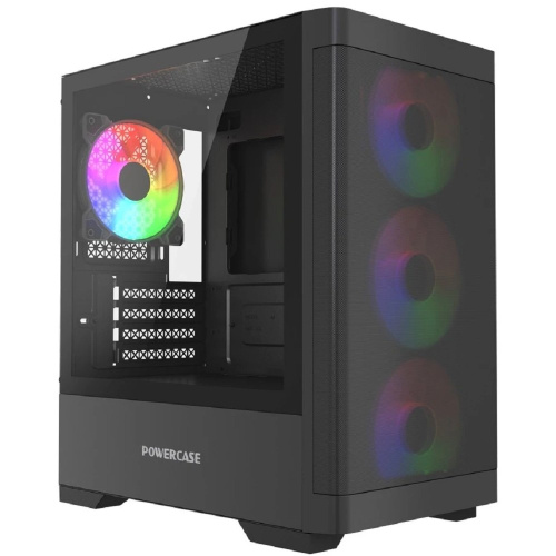 картинка Powercase Корпус Mistral Micro A13B, Tempered Glass, 4x120mm FRGB fan, чёрный, mATX (CMMA13B-L4) магазин Tovar-RF.ru являющийся официальным дистрибьютором в России картинка Powercase Корпус Mistral Micro A13B, Tempered Glass, 4x120mm FRGB fan, чёрный, mATX (CMMA13B-L4) от магазина Tovar-RF.ru