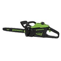 картинка GreenWorks GD60CS25 Цепная пила аккумуляторная, 60V, 40 см, бесщеточная, 2500 Вт, с 1хАКБ 4 Ач. и ЗУ [2008907UB] от магазина Tovar-RF.ru