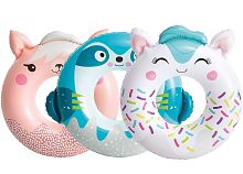 картинка круг для плавания intex круг надувной для плавания 76 см. милые животные (3 вида). арт. 59266npот магазина Tovar-RF.ru