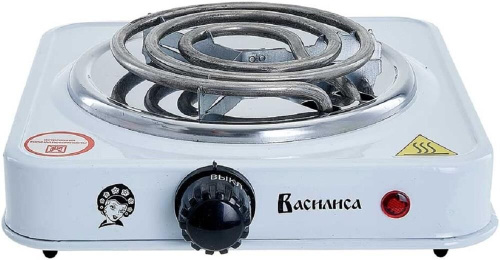 картинка настольная плитка василиса ва-901 спираль одноконфорочная белая магазин Tovar-RF.ru являющийся официальным дистрибьютором в России картинка настольная плитка василиса ва-901 спираль одноконфорочная белая от магазина Tovar-RF.ru