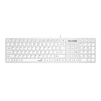 картинка клавиатура genius slimstar 126 white usb [31310017410] от магазина Tovar-RF.ru
