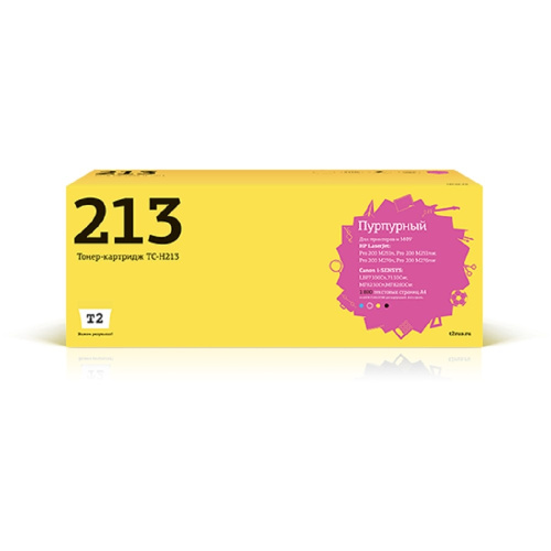 картинка t2 cf213a картридж  (tc-h213) для hp lj pro 200 m251n/mfp m276n/276nw (1800 стр.) пурпурный, с чипом от магазина Tovar-RF.ru