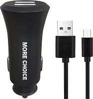 картинка азу more choice (4627151192147) ac23a азу 2usb 2.4a для type-c black от магазина Tovar-RF.ru