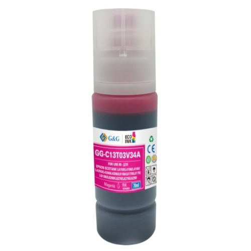 картинка чернила g&g gg-c13t03v34a 101m пурпурный70мл для epson l4150/l4160/l6160/l6170 от магазина Tovar-RF.ru