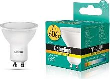 картинка Лампа светодиодная CAMELION LED7-GU10/830/GU10 (Эл.лампа светодиодная 7Вт 220В) CAMELION (11654) LED7-GU10/830/GU10/7Вт от магазина Tovar-RF.ru