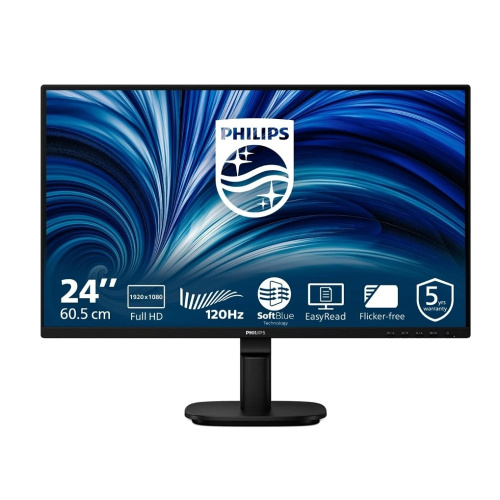картинка lcd philips 23.8" 24b2n2200 черный {ips 1920x1080 120hz 4ms 16:9 1500:1 300cd 178/178 d-sub hdmi displayport m/m} магазин Tovar-RF.ru являющийся официальным дистрибьютором в России картинка lcd philips 23.8" 24b2n2200 черный {ips 1920x1080 120hz 4ms 16:9 1500:1 300cd 178/178 d-sub hdmi displayport m/m} от магазина Tovar-RF.ru