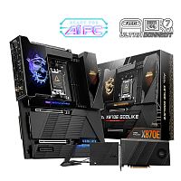 картинка msi meg x870e godlike {x870, am5, 4*ddr5, 2*pciex16, 1*pciex4, 7*m.2, 7*typec, 8*usb3.2gen2, 4*usb3.2gen1, 4*usb2.0, 4*sata3.0, 10g, 5g, 2*type-c(dp), e-atx} rtl от магазина Tovar-RF.ru