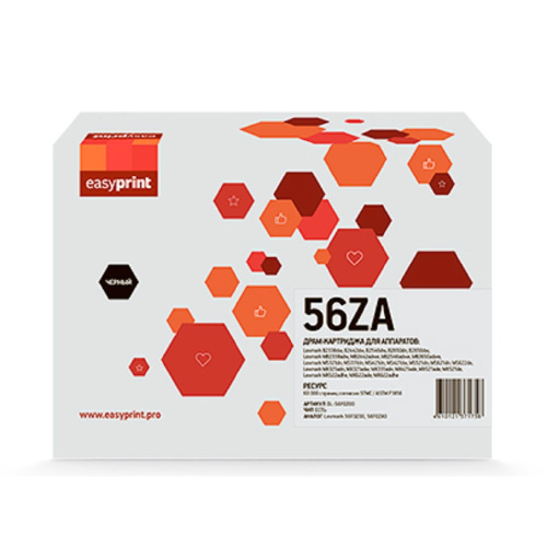 картинка драм-картридж easyprint dl-56f0z00 для lexmark b/mb2338/2442/2546/2650/ms/mx321/421/521/622 (60000 стр.) черный, с чипом 56f0z00/56f0za0 магазин Tovar-RF.ru являющийся официальным дистрибьютором в России картинка драм-картридж easyprint dl-56f0z00 для lexmark b/mb2338/2442/2546/2650/ms/mx321/421/521/622 (60000 стр.) черный, с чипом 56f0z00/56f0za0 от магазина Tovar-RF.ru