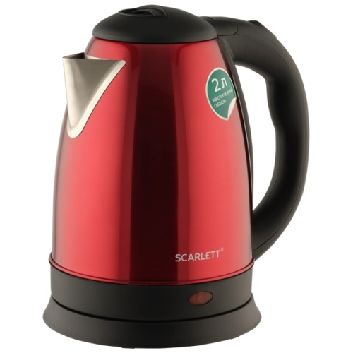 картинка scarlett sc-ek21s76 чайник, 2л, 1800вт, красный магазин Tovar-RF.ru являющийся официальным дистрибьютором в России картинка scarlett sc-ek21s76 чайник, 2л, 1800вт, красный от магазина Tovar-RF.ru