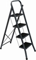 картинка Стремянка ZALGER 9910-5 Jet Black 5 cт с ковриком сталь от магазина Tovar-RF.ru
