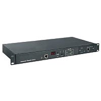 картинка блок розеток hyperline ats-r-128h0812-intelligent блок розеток с функцией авт. включения резервного питания (авр/ats) 19", горизонт., 1u, 6хiec320 c13, 2хiec320 c19, 220v, 16а, каб. пит. 3х1.5 мм от магазина Tovar-RF.ru