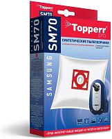 картинка topperr sm 70 пылесборник синтетический для пылесоса samsung (тип vp-77), 4 шт.в ед. (r) от магазина Tovar-RF.ru