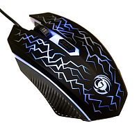 картинка мышь mgk-08u dialog gan-kata - игровая, 4 кнопки + ролик , 7-ми цветная подсветка, usb, черная             от магазина Tovar-RF.ru