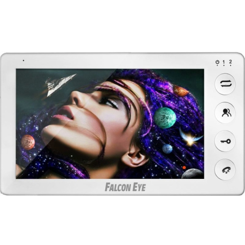 картинка Falcon Eye Cosmo Видеодомофон: дисплей 7" TFT; механические кнопки; подключение до 2-х вызывных панелей ; OSD меню; интерком до 4 мониторов; питание AC 220В (встроенный БП)  от магазина Tovar-RF.ru