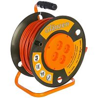 картинка Удлинители GLANZEN EB-50-008, на катушке, б/з, 4 роз - 50м от магазина Tovar-RF.ru